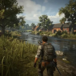 river stour in canterbury, screenshot from'fallout 4'