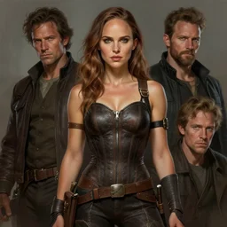 muscled Natalie Portman as a ruggedly handsome hero, intricate, elegant, highly detailed, centered, digital painting, artstation, concept art, smooth, sharp focus, illustration, art by artgerm and donato giancola and Joseph Christian Leyendecker, Ross Tran, WLOP