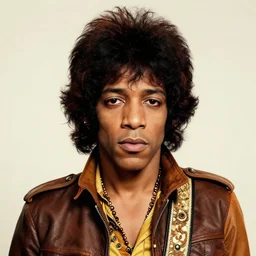 a highly detailed portrait of jim ’ s hendrix in the style of luis royo.