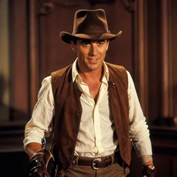 film still of indiana jones in Willy Wonka's and the Chocolate Factory 1971