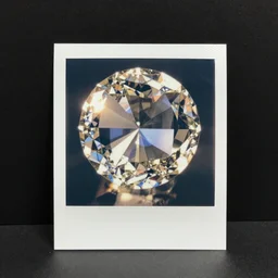 polaroid glass crystal in sunlight refraction, award winning, HD