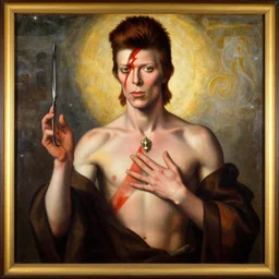 david bowie jesus, painting, renaissance