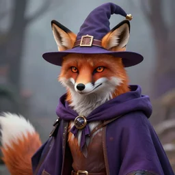 wizard with fox like features, highly detailed, by kawacy, trending on artstation, furry art