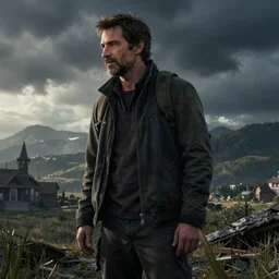 Hugh Jackman as Joel in The Last of Us