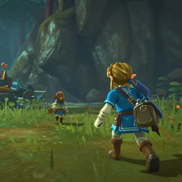 The Rock being chased by Tingle from Zelda in the backrooms