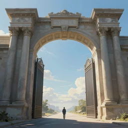 symmetric!! gate to another dimension, surreal, highly detailed, artstation, smooth,, smooth, sharp focus, illustration, concept art by beeple and raphael lacoste, dream, digital painting, artstation, 8 k