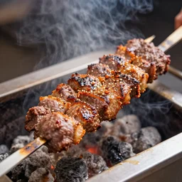 a human kebab
