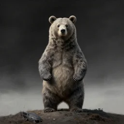 bear on hill art by simon stalenhag