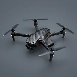 a dji fpv drone made of carbon fiber vector art