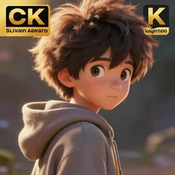 anime boy in hoodie turning to camera, fluffy hair, large eyes, close shot, fantasy painting, concept art, global illumination, tankoban, 4 k, fantasy painting, hyper detailed, pixar animation style, 8 k, studio light, award winning, by artgerm, sylvain sarrailh, rossdraws, wlop, very beautiful!.