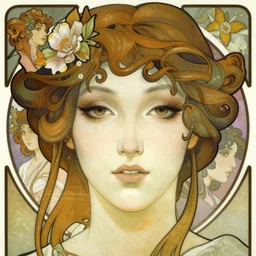 realistic detailed face portrait of Ethereal Gothic Mata Hari by Alphonse Mucha, Ayami Kojima, Yoshitaka Amano, Charlie Bowater, Karol Bak, Greg Hildebrandt, Jean Delville, and Mark Brooks, Art Nouveau, Pre-Raphaelite, Neo-Gothic, gothic, Art Nouveau, intricate fine details, exquisite, rich deep moody colors, beautiful detailed background