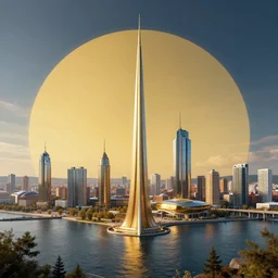 photo of future vladivostok, sci - fi, great composition, golden ratio, 8 k, high details
