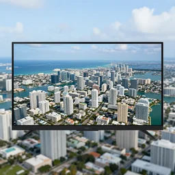 a apple tv screen saver aerial photography flyover of miami florida