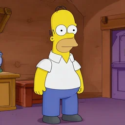 homer simpson in a scene from the shining