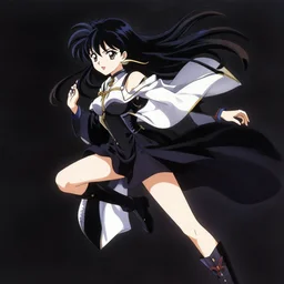 anime visual, beautiful girl, fantasy style clothing, katsura masakazu, studio lighting, dynamic pose, dynamic perspective, strong silhouette, anime cels, ilya kuvshinov, cel shaded, crisp and sharp, rounded eyes, moody