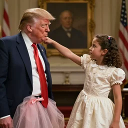 kid rock wearing a dress punching donald trump in the face, realistic, movie still, 8 k,