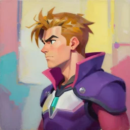 Greg Manchess portrait painting of Gambit as Overwatch character, medium shot, asymmetrical, profile picture, Organic Painting, sunny day, Matte Painting, bold shapes, hard edges, street art, trending on artstation, by Huang Guangjian and Gil Elvgren and Sachin Teng