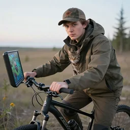 serious looking yakut who loves to hunt, to play online games, driving a bike and love cats