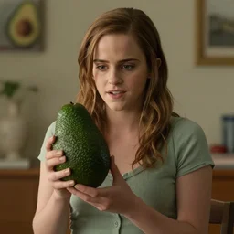 emma watson starring as an avocado in the upcoming dramatic avocado movie, 8 k, movie still