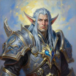 portrait oil painting, perfect expression, subconscious connects, purified consciousness, warcraft trump, fantasy character portrait, ultra realistic, wide angle, intricate details, world of warcraft, mass effect, artifacts, luminous skies, highly detailed, michael cheval, peter mohrbacher, boris vallejo, jessica rossier, oil painting, highly detailed, cinematic lighting, unreal, natural tpose