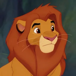 a filmd still of a 1 9 9 0 disney animation cel still from lion king of a portrait a bunny