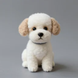 needle felt puppy