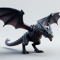 the ender dragon without pixels, octane render, 3D