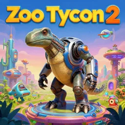 zoo tycoon 2 by greg rutkowski, trending on tumblr, retrofuturism, future tech, futuristic, sci - fi