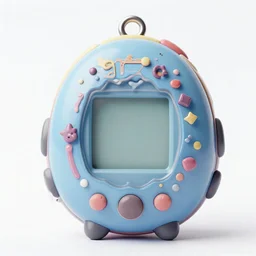 a mech tamagotchi, in the style of josan gonzalez, game icon, highly detailed