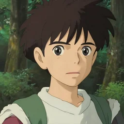 closeup of an anime character in the woods, hyperrealistic, trending on pixiv fanbox, painted by greg rutkowski makoto shinkai takashi takeuchi studio ghibli, akihiko yoshida