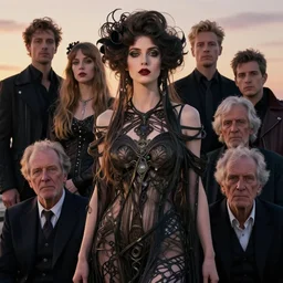 photographic portrait of a stunningly beautiful gothic art nouveau secessionist movement female in soft dreamy light at sunset, contemporary fashion shoot, by edward robert hughes, annie leibovitz and steve mccurry, david lazar, jimmy nelsson, breathtaking, 8 k resolution, extremely detailed, beautiful, establishing shot, artistic, hyperrealistic, beautiful face, octane render
