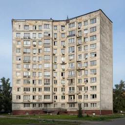 old soviet plattenbau