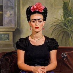 morrissey in the style of frida kahlo