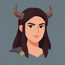 head and shoulders portrait of a barbarian, female, d & d, high fantasy, by artgerm, behance hd, shutterstock, clean cel shaded vector art illustration,
