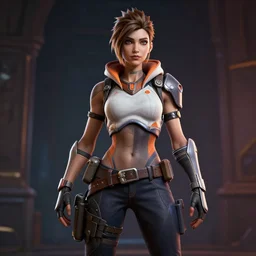 photo realistic image of lifeline from apex legends, stunning 3 d render inspired art by istvan sandorfi and greg rutkowski, character posing, complete body, realistic and detailed eyes, realistic, highly detailed attributes and atmosphere, dim volumetric cinematic lighting,