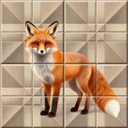 painted fox fur tileable texture video game asset