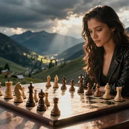 Leela playing chess