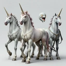 unicorns grotesque, ultra detailed, ultra realistic, adventure time, studio lighting, by beksinski, alejandro jodorowsky, giger, greg rutkowski, carne griffith trending on artstation, deviantart, photorealism