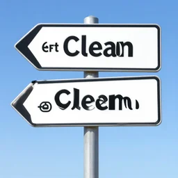 photo still of two street signs shaped like arrows pointing left and right with the words left on one and right on the other, country road, 8 k 8 5 mm f 5. 6