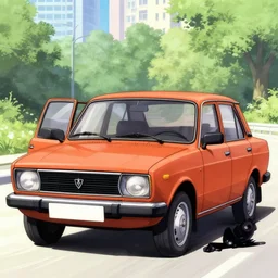 lada initial d, anime art