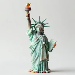 the statue of liberty made out of candy