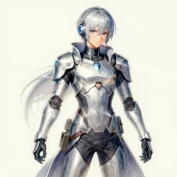 concept art of comiket cosplay, pinterest, artstation trending, behance, watercolor, by coby whitmore, silver, laser light,