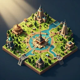 isometric fantasy map