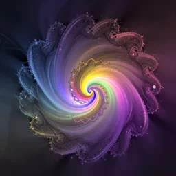 abstract digital art, fractal, minimalistic, elegant, colourful