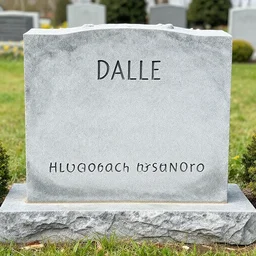 dalle written on a grave