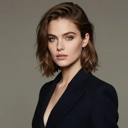 a portrait of a beautiful woman by justin ridler, fashionable, elegant