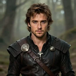 zac efron portrait as a dnd character fantasy art.