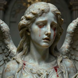 beautiful very extreme closeup portrait, weeping angels, weeping angels, weeping angels, weeping angels, angel of grief, stone statues, beautiful woman body, bloody tears, bloody tears, bloody tears, unreal engine, greg rutkowski, loish, rhads, beeple, tom bagshaw, alphonse mucha, global illumination, detailed and intricate environment