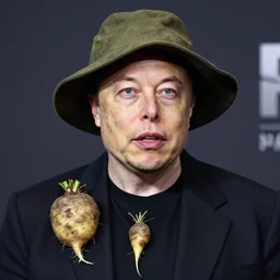 elon musk beetsheathed and wearing a beets hat, high detailed