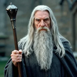stunning film photograph of ( ( ( ( gandalf holding a plumbus ) ) ) ), closeup, aperture 1. 2